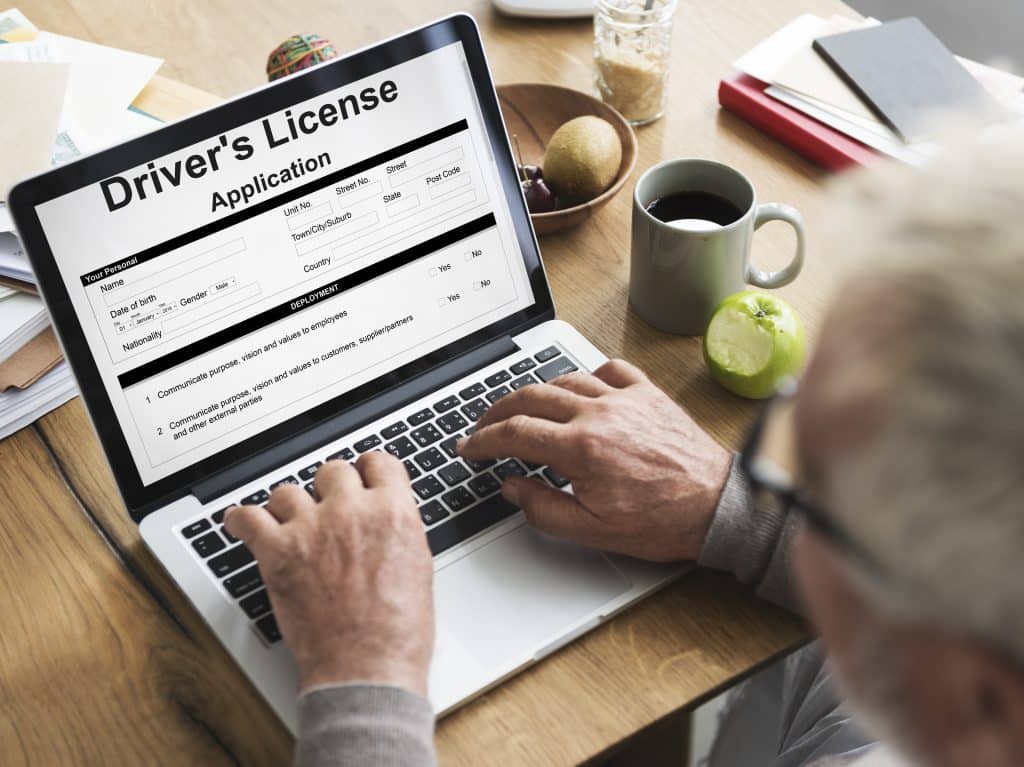 Senior applying for driver’s license