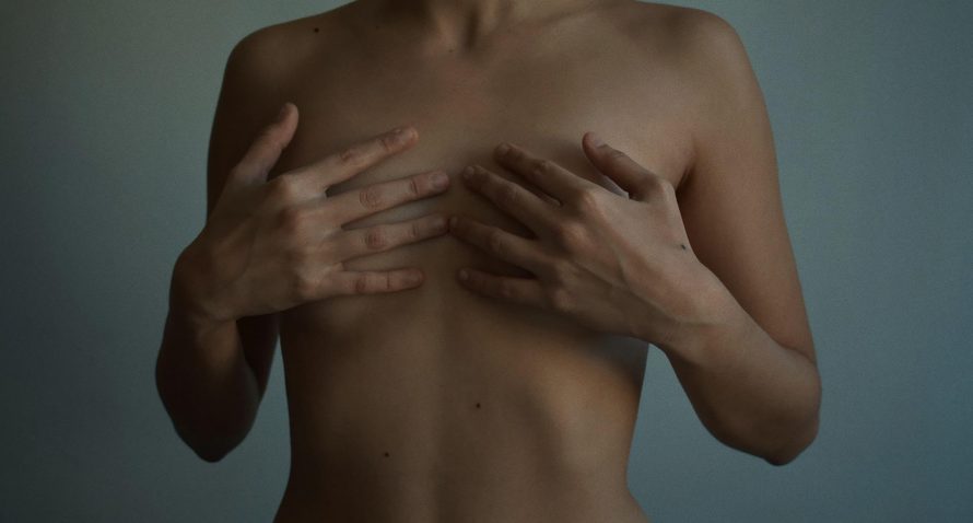 nude woman with breast cancer