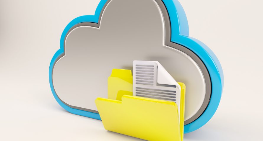 vettore di archiviazione cloud